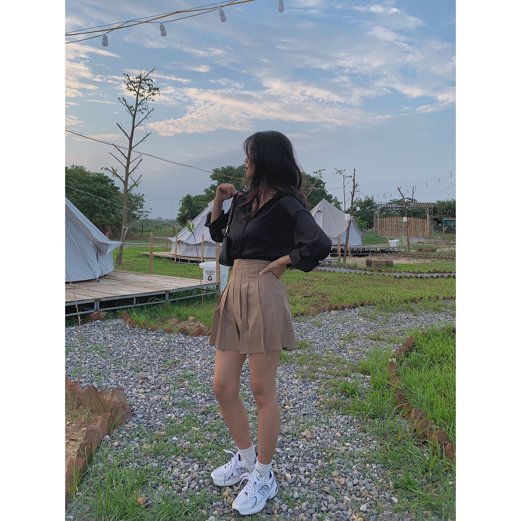 [Mã SKAMCLU7 giảm 10% tối đa 50K đơn 0Đ] Chân váy tennis skirt trơn 899 SK105 1994closet | BigBuy360 - bigbuy360.vn