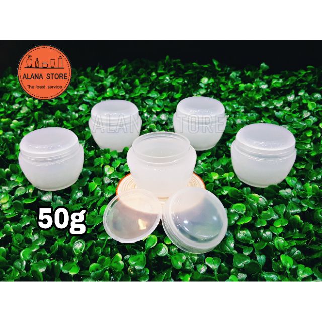 Hũ nhựa trắng 50g