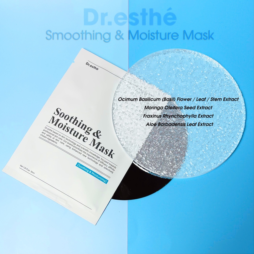 Dr.Esthé Soothing & Moisture Mask Mặt Nạ Cấp Ẩm Kháng Bụi Mịn Thanh Lọc Da