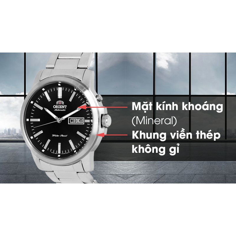 Đồng hồ Nam Chính Hãng Orient FEM7J003B9 , Automatic , Dây thép