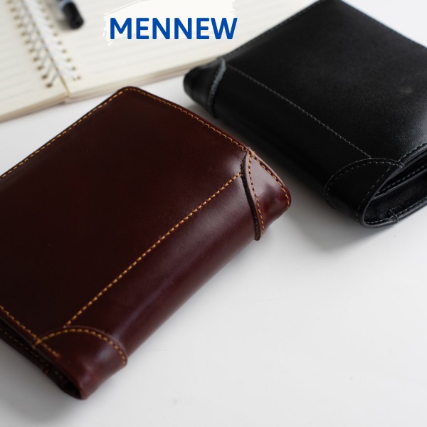 Ví Nam Da Bò Dáng Đứng Thời Trang Cao Cấp Đựng Tiền Đựng Thẻ Bóp Đẹp Cầm Tay Giá Rẻ Hà Nội Mennew VNT