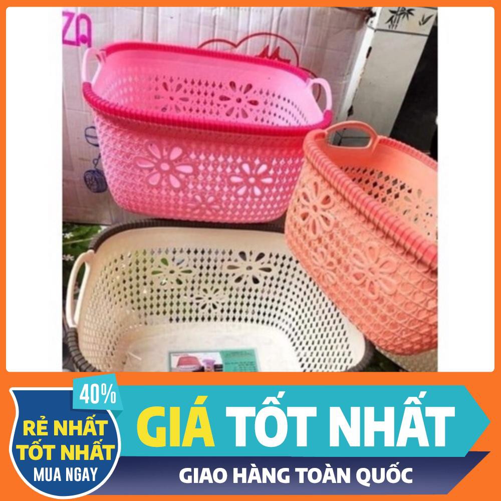 (xả kho sỉ) Giỏ nhựa hai quai xách hàng việt nhật