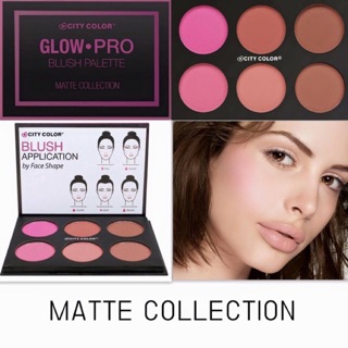 Phấn Má Hồng City Color Glow Pro Blush Palette Matte Collection Blush