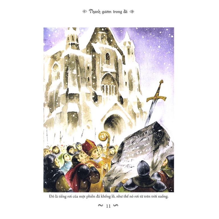 Sách - Illustrated Classics - Truyền thuyết Vua Arthur - đinh tị