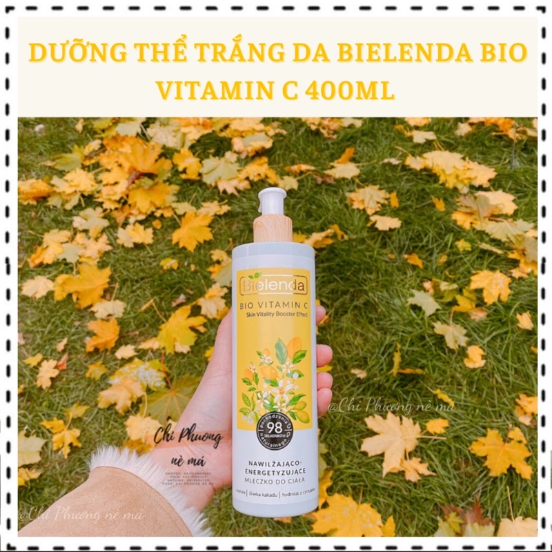 DƯỠNG THỂ TRẮNG DA BIELENDA BIO VITAMIN C (DATE+BILL MỚI)