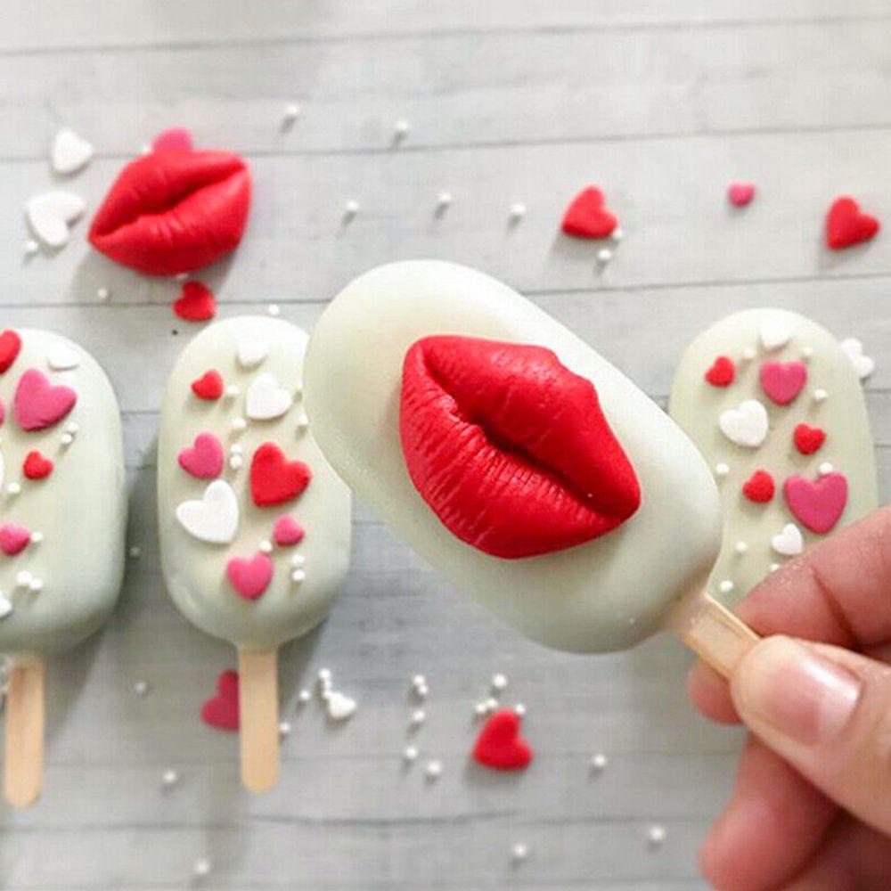 HARRIETT Khuôn Silicone Làm Bánh Hình Đôi Môi Độc Đáo