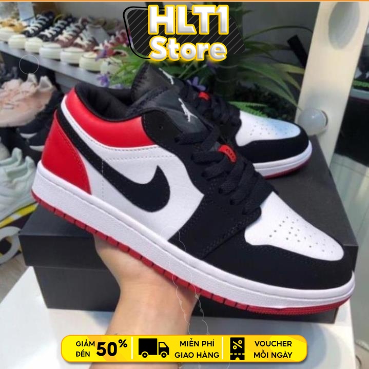 Giày thể thao sneaker nam nữ , giày 𝗝𝗼𝗿𝗱𝗮𝗻 cổ thấp màu đỏ đen [𝗣𝗛𝗜́ 𝗦𝗛𝗜𝗣 𝟬Đ]