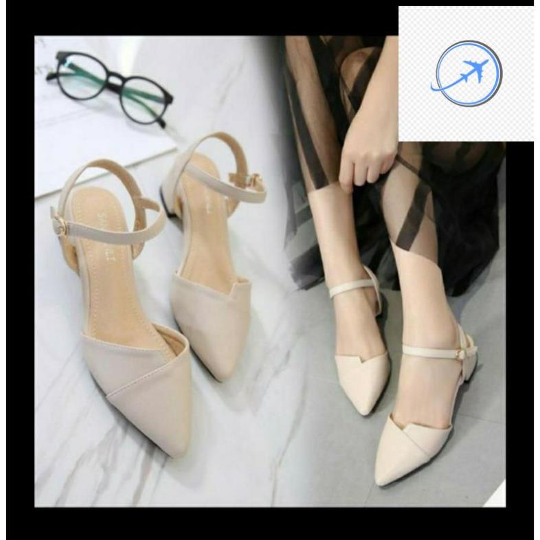 giày size 40 41 42 43 cao 3 phân màu nude giày bigsize số lớn ngoại cỡ