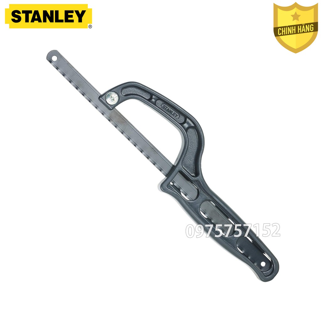 Cưa sắt mini cầm tay, cưa ống nước đa năng STANLEY 10''/ 254mm, lưỡi thép Carbon cao cấp cực sắc bén, thiết kế nhỏ gọn