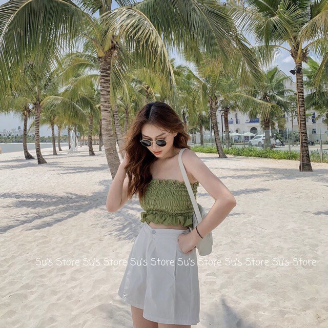 🦋 ÁO CROPTOP QUÂY DÁNG NGẮN  🦋