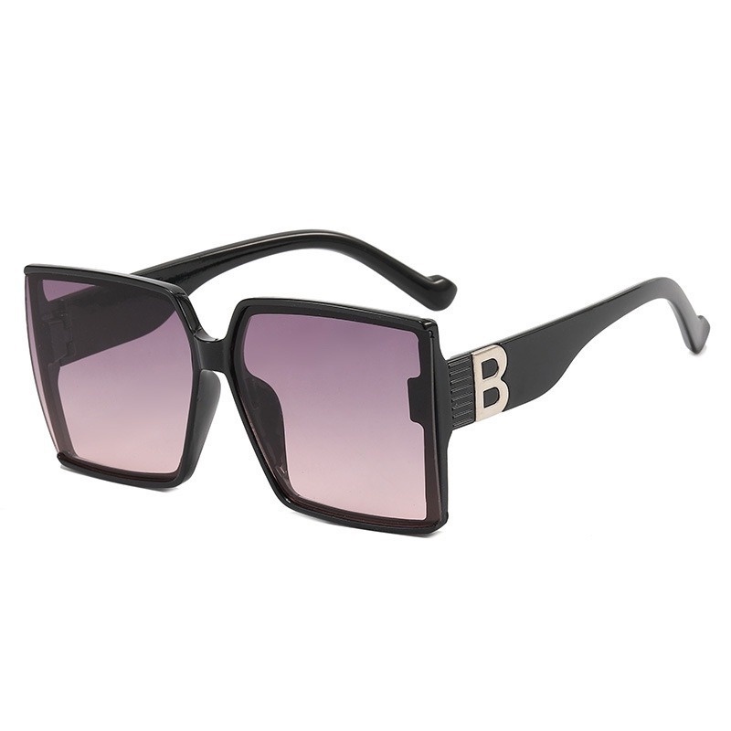 (JIUERBA) Kính Râm Oversized Hình Vuông Phong Cách Retro Thời Trang Mới