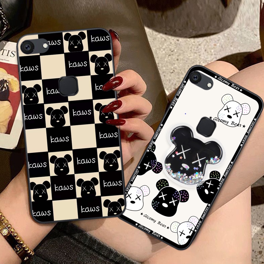 Ốp lưng Vivo V7 / V7 Plus / V7+ trái tim họa tiết caro, mikey họa tiết beabrick kaws cute