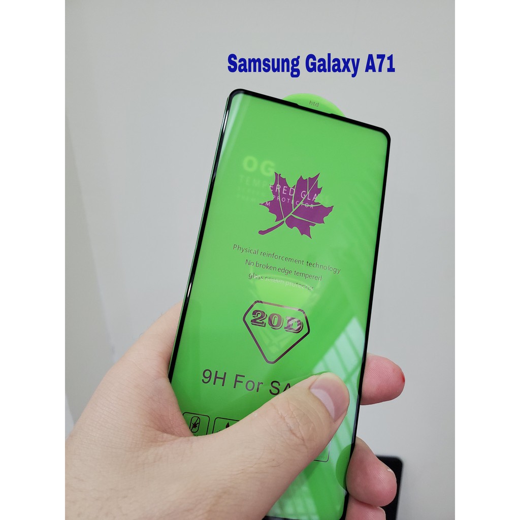 Cường lực 20D Samsung A71 / M51 Full màn Full keo cao cấp chất đẹp 1