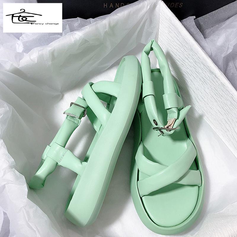 Giày Sandal Mùa Hè Đế Dày Phong Cách Thời Trang Hàn Quốc 2022