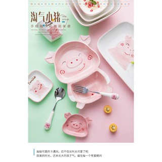 Set bát chú Heo Con phong cách Hàn Quốc thương hiệu Yomerto