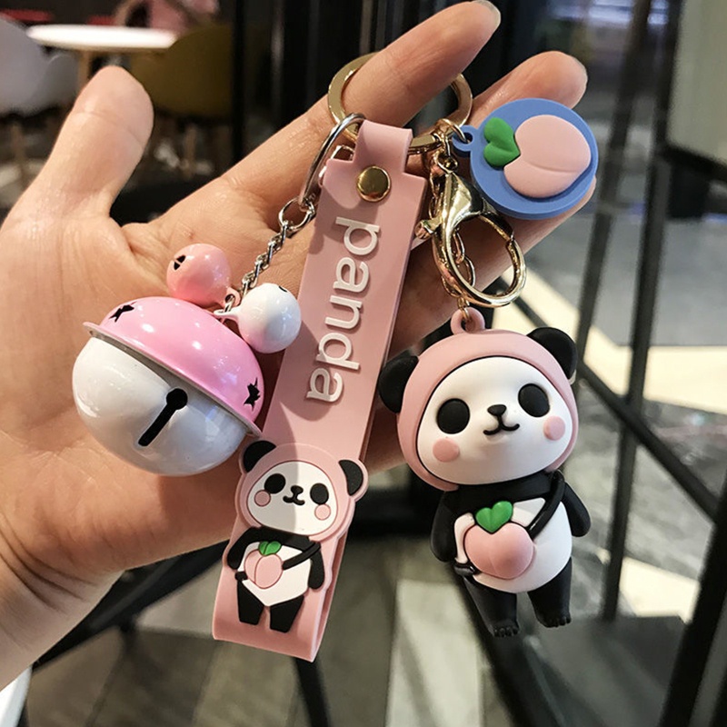 Móc Khóa Hình Gấu Trúc Dễ Thương Sáng Tạo