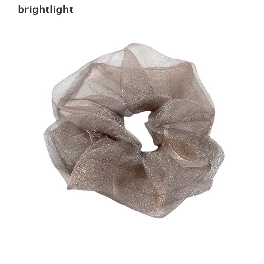 Dây Cột Tóc Co Giãn Bằng Vải Organza Có Giá Đỡ Cho Nữ (Hàng Có Sẵn)