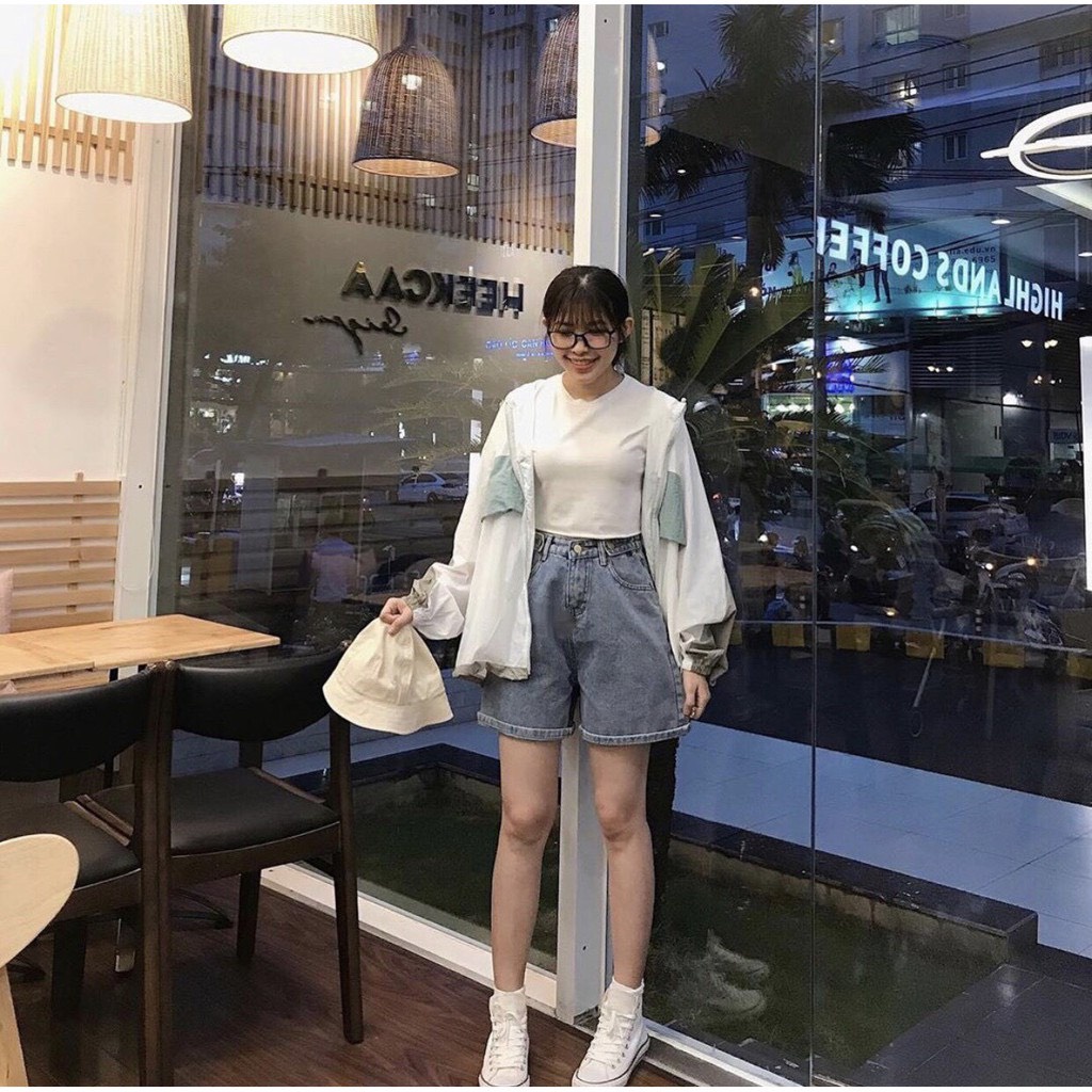 Quần SHORT JEAN Nữ 2 Nút Đai Cài Chỉnh Eo (JN-5N) | WebRaoVat - webraovat.net.vn