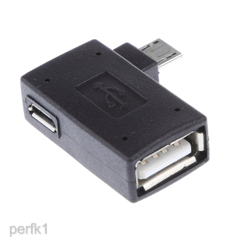 Đầu chia cổng sạc USB 2.0 OTG thiết kế góc 90 độ