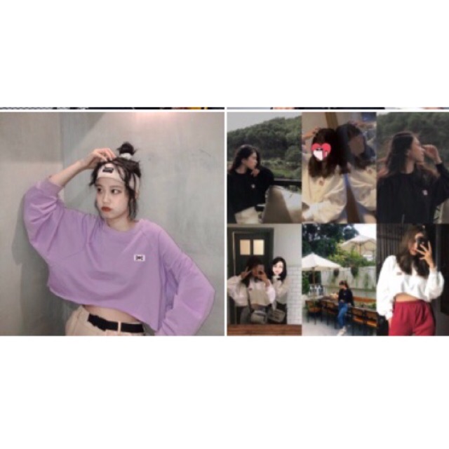 🔥CropTop Tay Dài USA