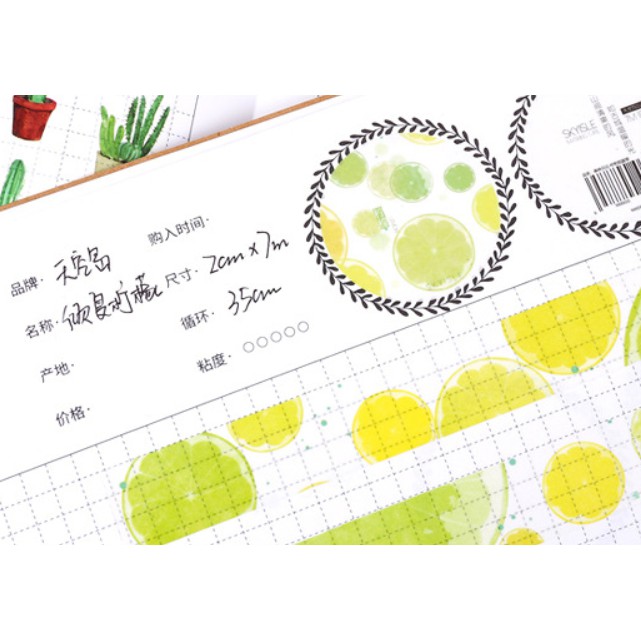 Sổ minh họa washi tape