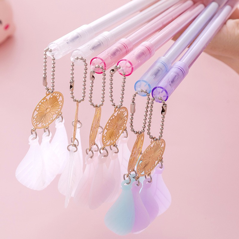 Bút Móc xích mực gel hình Dream catcher Pison, mực đen ngòi kim 0.38mm - SP0529 - 1 cái