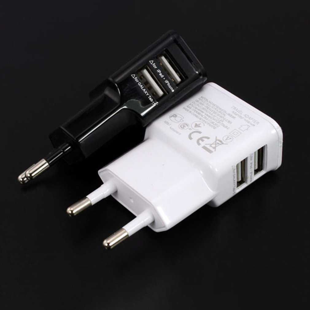 Ổ Cắm Sạc Điện Thoại Hai Cổng Usb Mang Đi Du Lịch Tiện Dụng