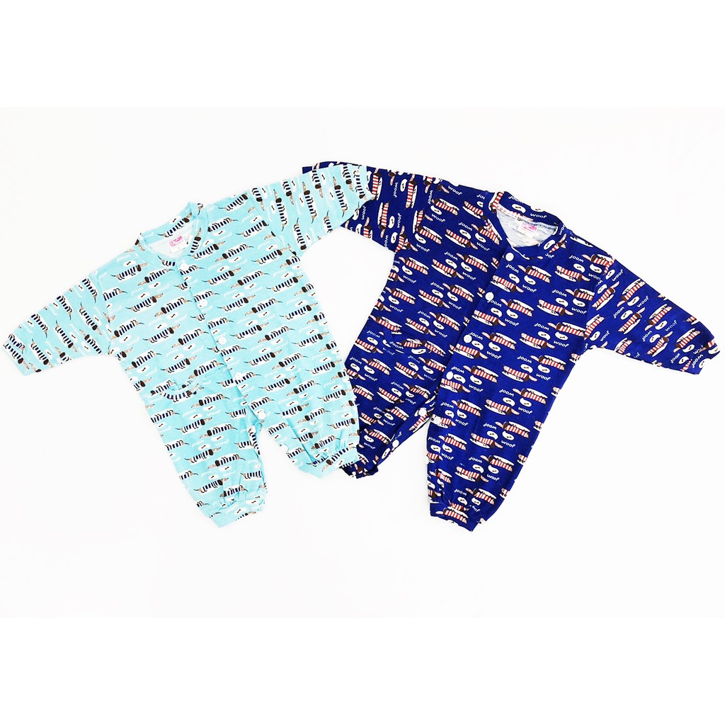 Combo 10 bộ body dài bé trai Nanio