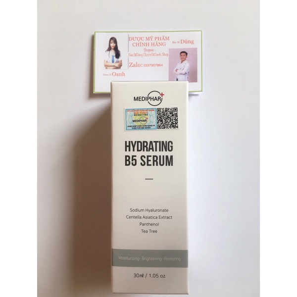[NHẬP KHẨU BÁC SĨ DŨNG CHÍNH NGẠCH]Serum B5 Mediphar Dưỡng Ẩm Làm Sáng Da