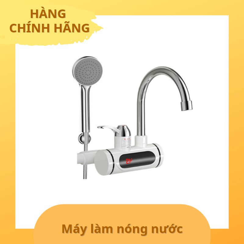 Máy làm nóng nước tại vòi ( gắn tường ) kèm sen tắm . Hàng xuất châu âu