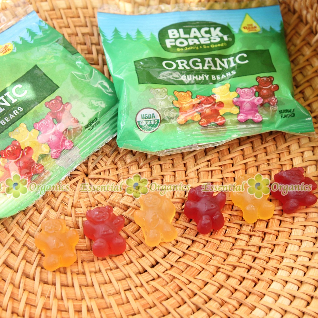 Kẹo Dẻo Hữu Cơ Hình gấu Black Forest Organic Gummy Bears của Mỹ