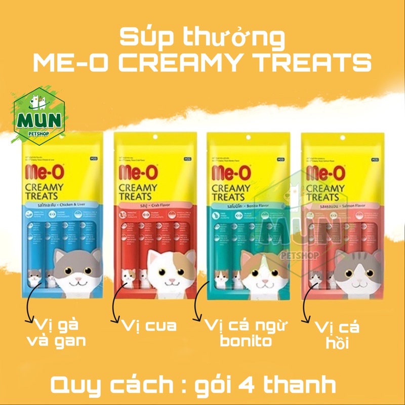 Súp thưởng Me-o Creamy Treats gói 4 thanh (000760)