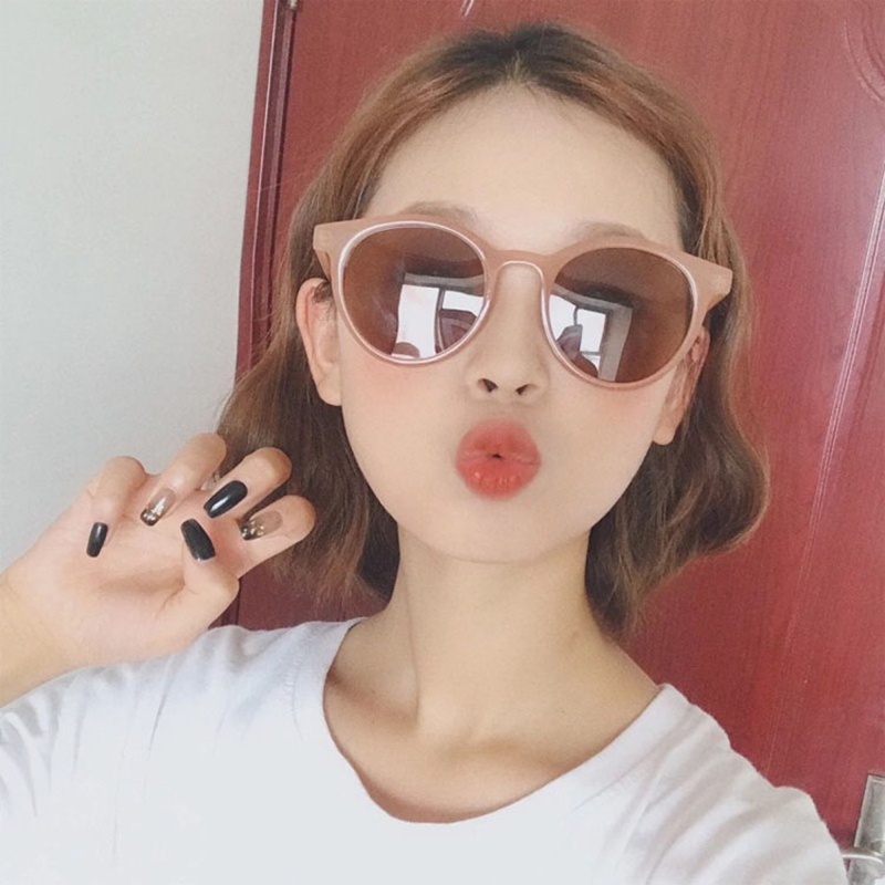 Kính mát gọng bầu dục siêu nhẹ phong cách cổ điển thời trang cho nam nữ