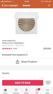 Highlight Ofra màu Rodeo Drive mini 4g