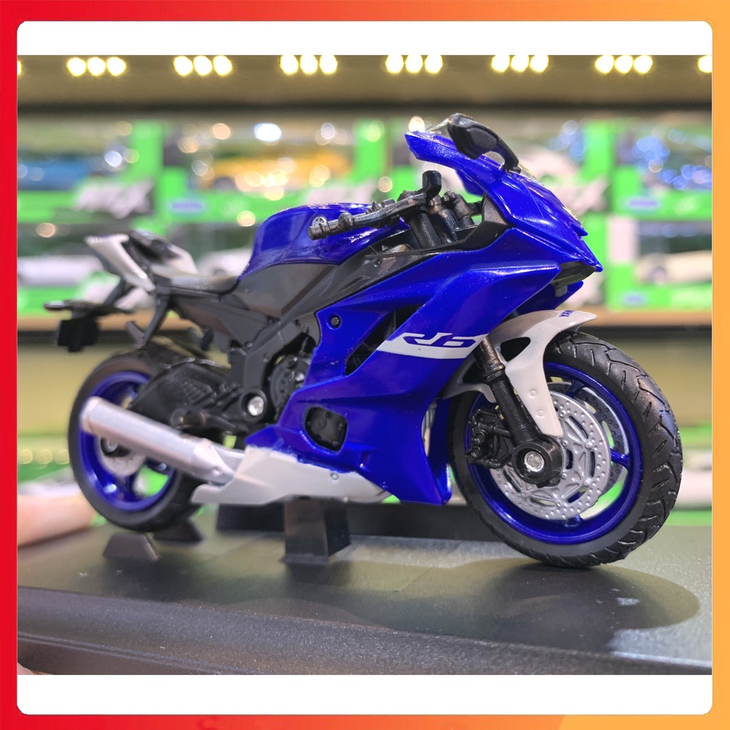 MÔ HÌNH XE YAMAHA R6 2020 TỈ LỆ 1:18 WELLY