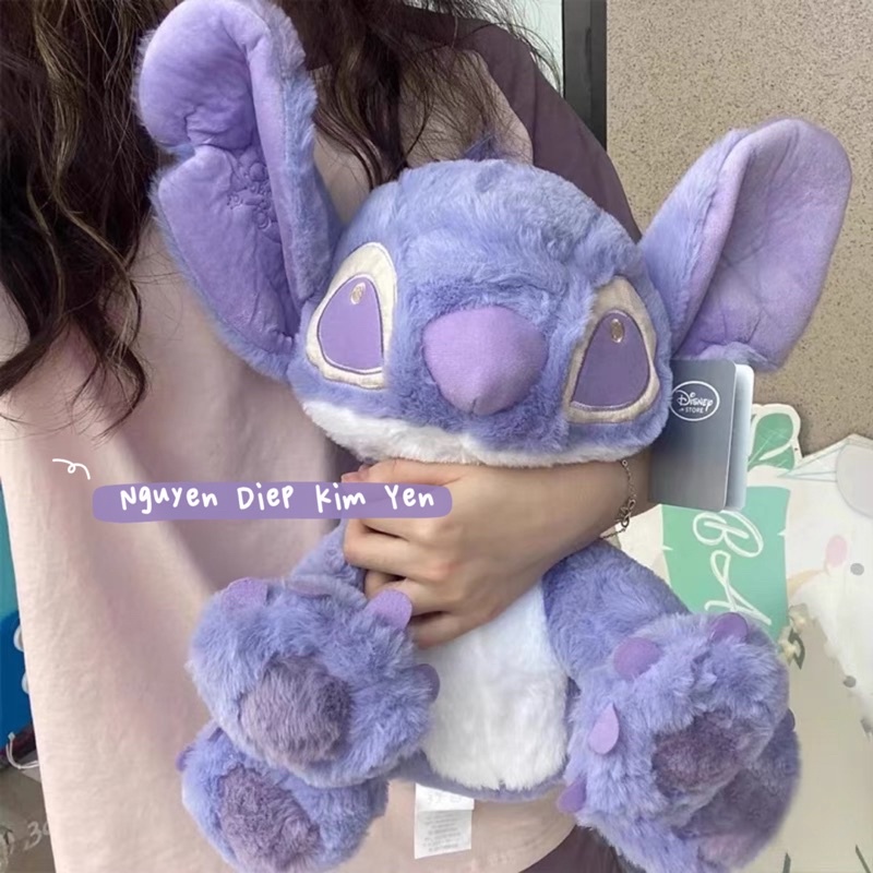 DISNEY Thú Nhồi Bông Hình Nhân Vật Lilo Và Stitch Màu Tím Dễ Thương