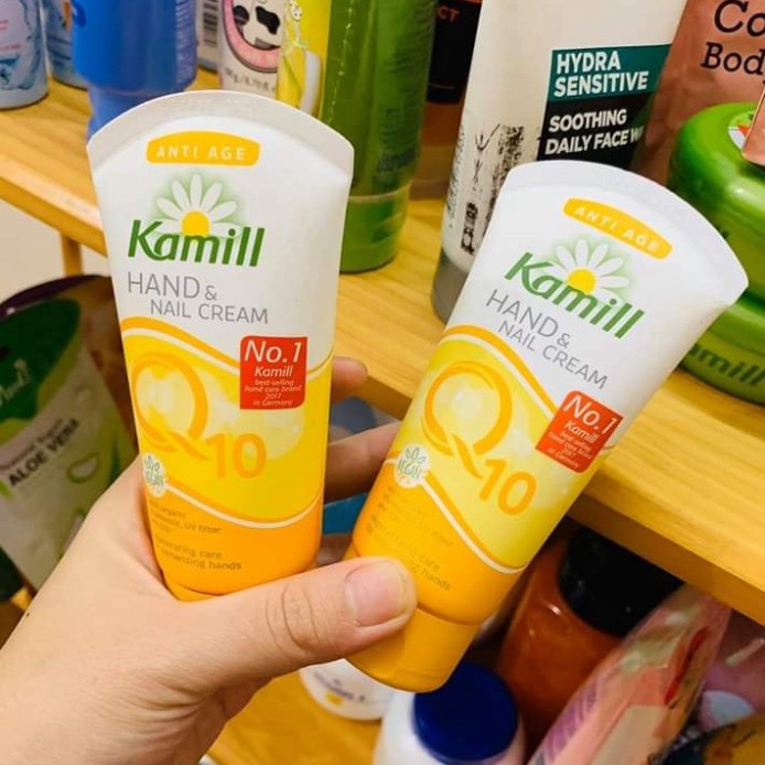 Kem Dưỡng Tay Và Móng Kamill Hand & Nail Cream Anti-Age Q10 - KEM DƯỠNG DA TAY HOA CÚC GIẢM NHĂN, CHỐNG LÃO HÓA ĐỨC 75ML