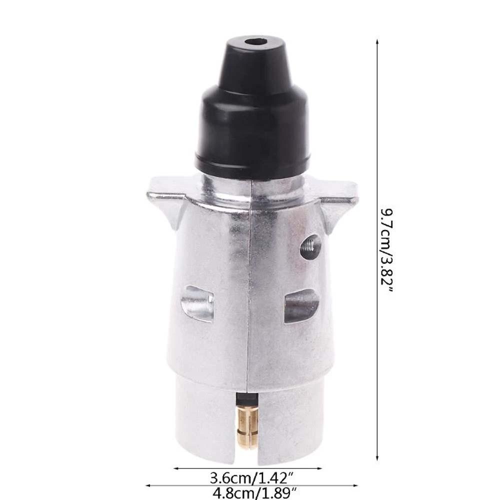 Phích Cắm Kết Nối 7 Chiều RVs Bằng Hợp Kim Nhôm Dành Cho Xe Hơi