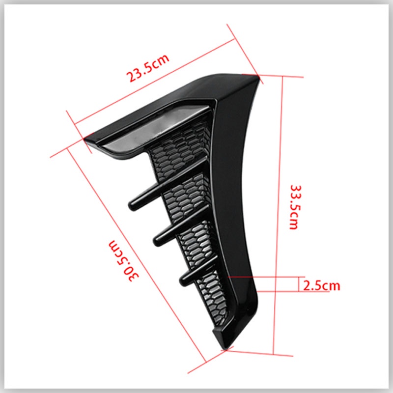 FENDER Bộ 2 Miếng Dán Sợi Carbon JDM Trang Trí Lỗ Thông Gió Xe Hơi  Lỗ Thông Gió Bên Hông Xe Hơi  Miếng Dán Lỗ Thông Gió Bên Hông Xe Hơi ô tô mang cá loại lớn phụ kiện ngoại thất ô tô