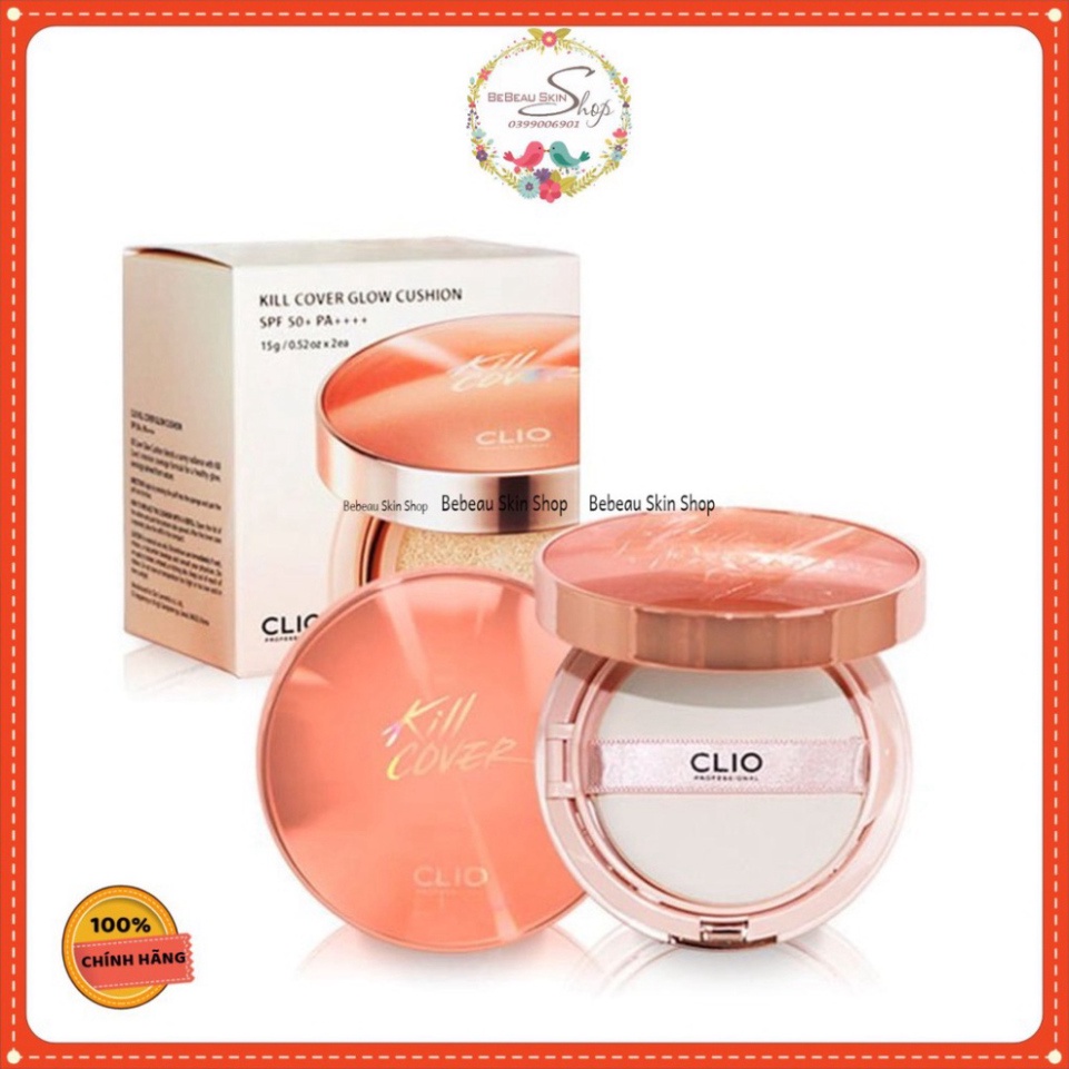 CỦA XẢ SIÊU PHÂM / Phấn Nước Clio Kill Cover Foundwear - Glow Cushion SPF50+ / &(