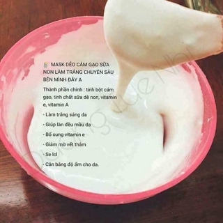 Bột đắp mặt sữa bò (mask dẻo)