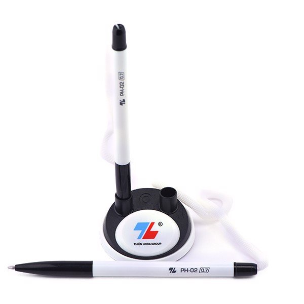 Bút đế cắm bàn Thiên Long PH02 - Xanh/Đen - Bút 4 màu văn phòng - ngòi 0.7mm - vpp Diệp Lạc