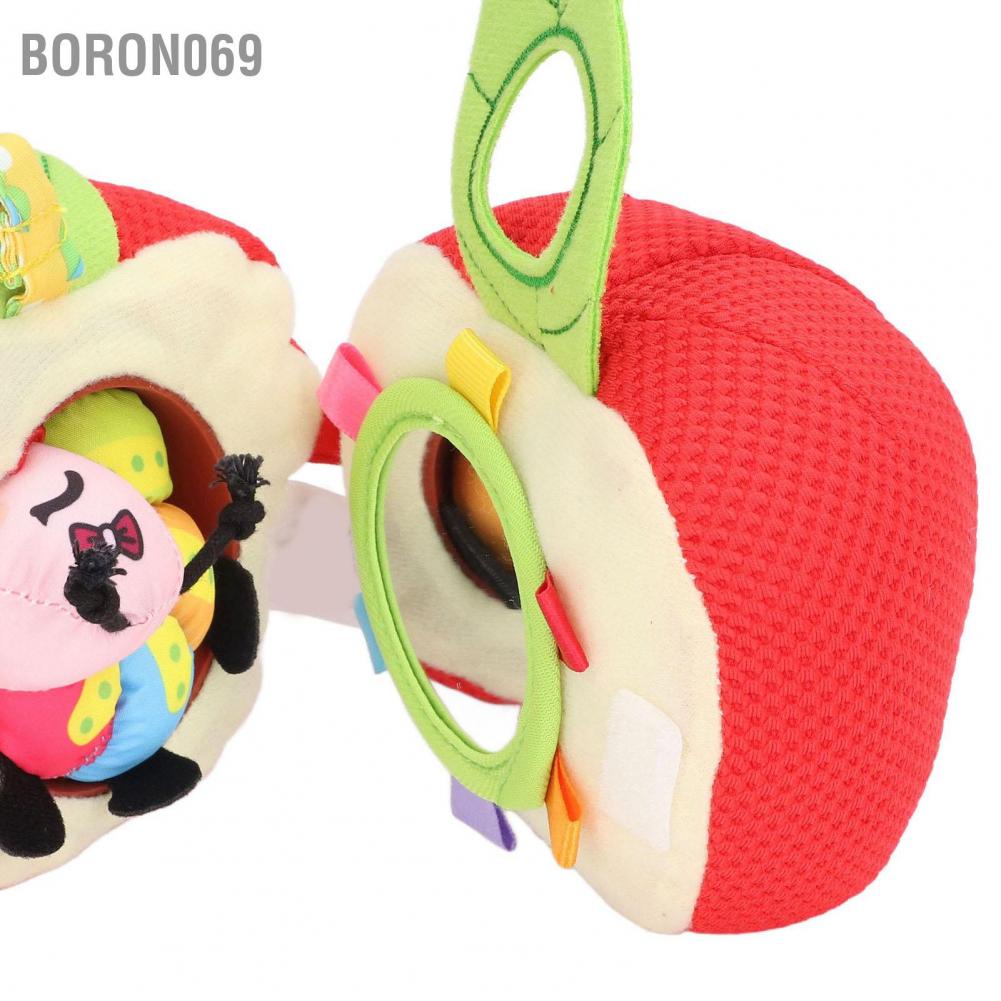 Boron069 Stroller Toy Hanging Plush Baby Bed Caterpillar Eating Fruit Shape for Newborns