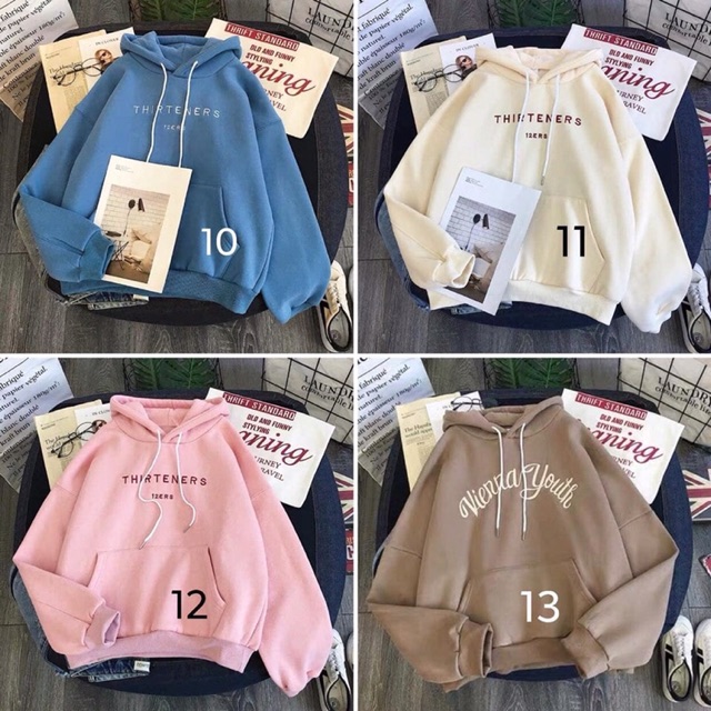 ÁO HOODIE NỈ LÓT BÔNG [ ORDER ]