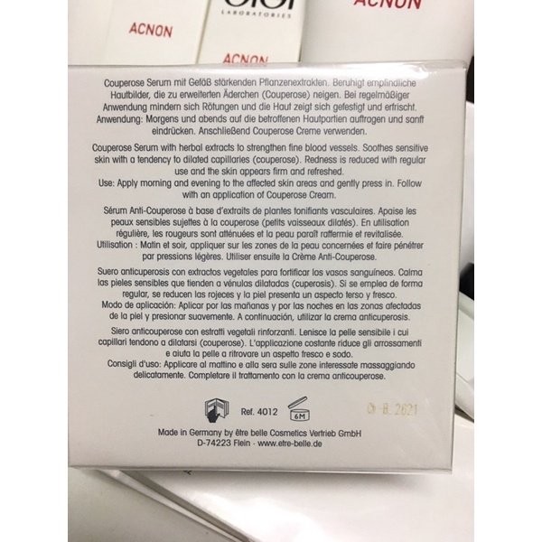 Tinh chất serum dưỡng ẩm,phục hồi,thải độc, tái tạo cho da nhạy cảm Skin therapy Couperose Serum être belle Mẫu mơi