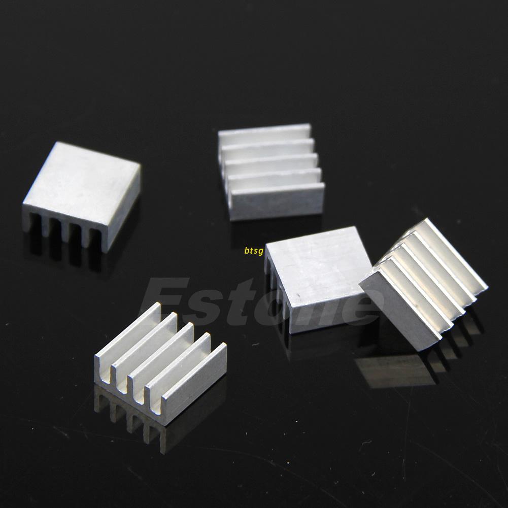 Set 5 nhôm tản nhiệt 8.8x8.8x5mm chất lượng cao