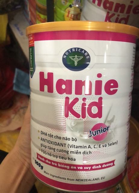 Sữa Hanie Kid Junior 900g date 2023 Mẫu mới nhất hình cuối