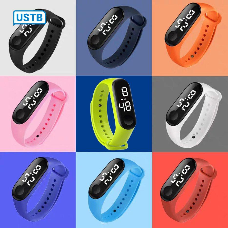 Đồng hồ thể thao Zmi-4 nhiều màu có thể thay được dây cao su miband 3 4 dành cho nam và nữ