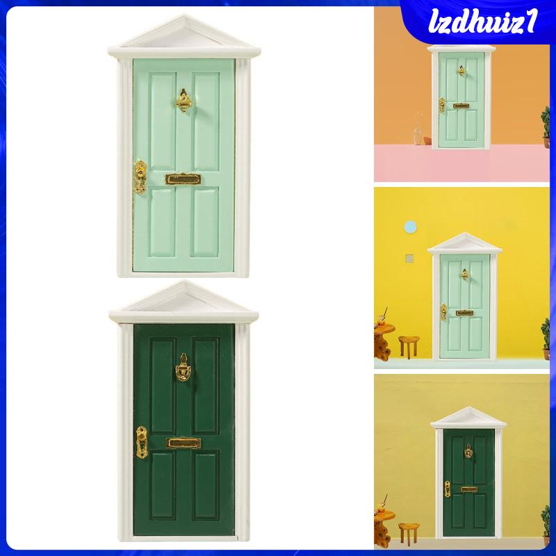 Mô Hình Cửa Mini 1 / 12 Dùng Trang Trí Tiểu Cảnh Độc Đáo