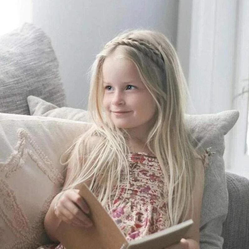 Băng đô kiểu bím tóc giả phong cách du mục thời trang cho nữ